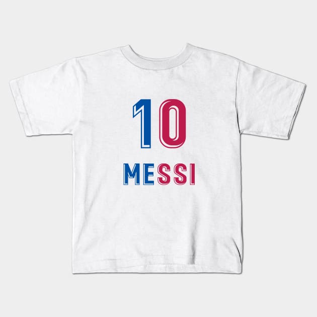 Messi 10 Blaugrana Kids T-Shirt by Fatal_Des